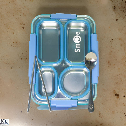 Tirupati Cart Partition Stainless Steel Bento Lunch Box – Leakproof & Reusable