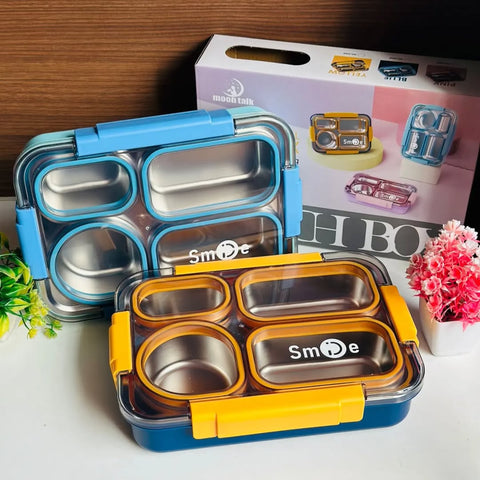 Tirupati Cart Partition Stainless Steel Bento Lunch Box – Leakproof & Reusable