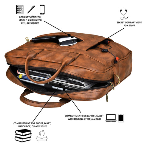 Tirupati Cart Premium Office Laptop Bag