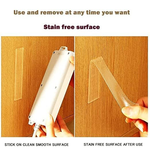 Tirupati Cart Transparent Double Sided Nano Tape | Heavy Duty Washable & Reusable Gel Adhesive Tape for Wall Mounting, Home, Kitchen, Office & Car | Strong No-Drill Multi-Purpose Tape