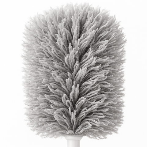 Microfiber Feather Duster — 100 in Extra-Long Telescopic Handle, Bendable Head for High Ceilings, Fans & Blinds