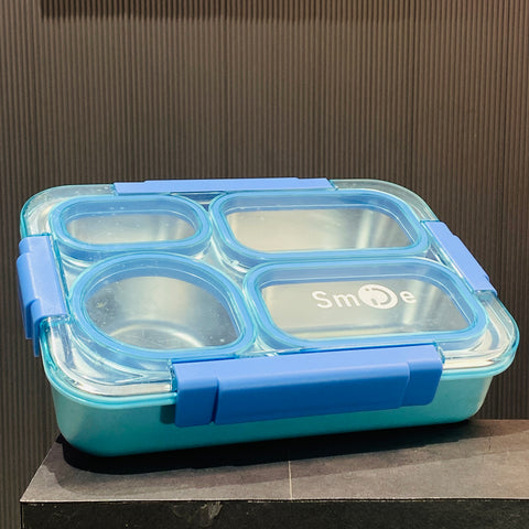 Tirupati Cart Partition Stainless Steel Bento Lunch Box – Leakproof & Reusable