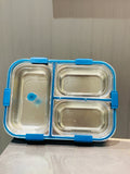 Tirupati Cart Premium 3-Compartment Stainless Steel Lunch Box