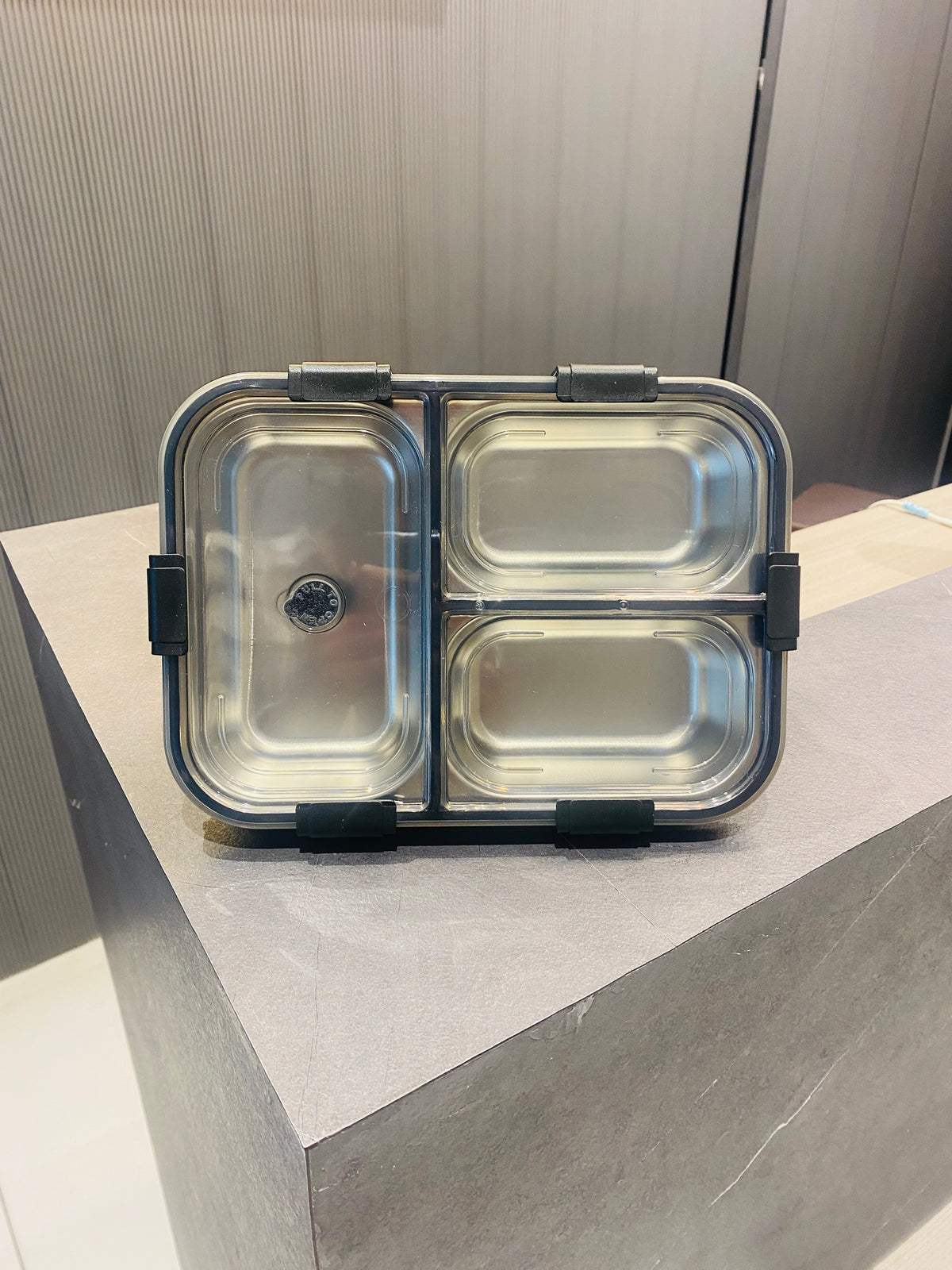 Tirupati Cart Premium 3-Compartment Stainless Steel Lunch Box